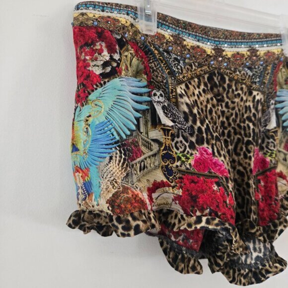Camilla Wondrous Leopard Shorts Size Small $128E - Picture 3 of 6